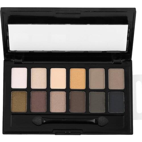 Pro Women Cosmetic Matte Eye Shadow 12 Colors Make Up Set Nudes Pallete Eyeshadow Palette Brighten Female Beauty