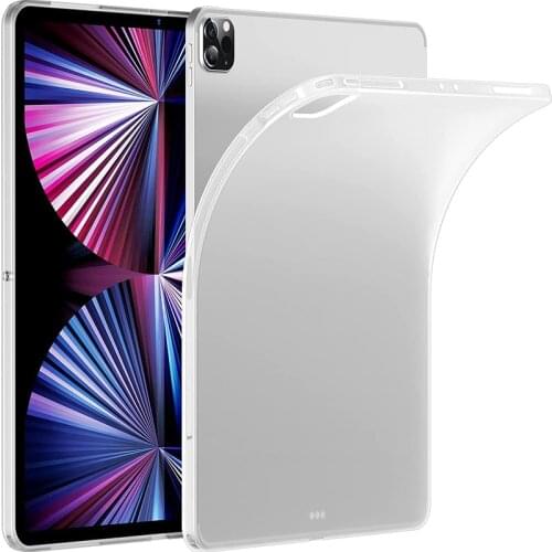 Transparent Clear Soft TPU Back Case For iPad 11" 2021 Shockproof Ultra Slim Case Cover For iPad A2301 A2459