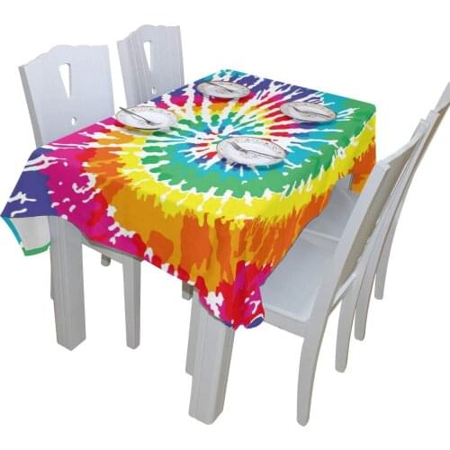 Rectangular Colorful Christmas Tablecloth Table Cover For Home Décor