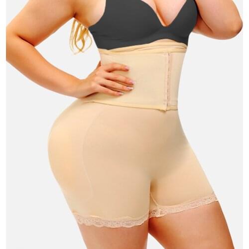 Fake Ass Padded Hip Enhancer Shorts Shapewear Women Dress Body Shapers Push Up Butt Lifter Waist Trainer Control Panties 5XL 6XL