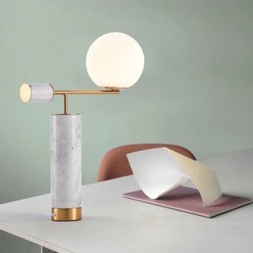 Modern led glass ball table lamp table lamp bedside lamp luminaria de mesa table lamp acrylic living room dining room