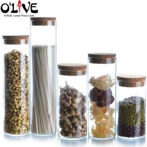1 Pc Glass Jars For Storage Container For Cereals Tea Coffee Sugar Storage Jars Mason Jars Lids Kitchen Storage Cans Pots