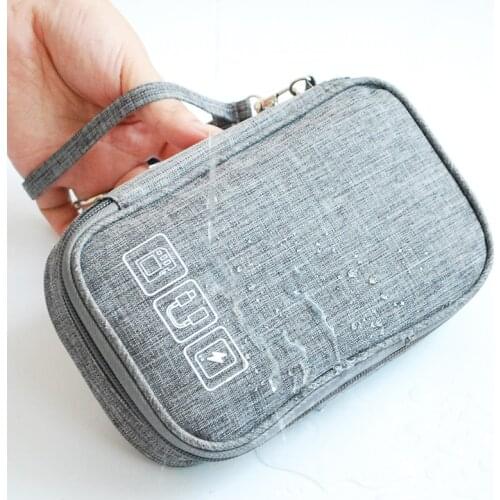 Cable Bag Organizer Wires Charger Digital USB Gadget Portable Electronic Earphone Case Zipper Storage Pouch Accessories Supplies