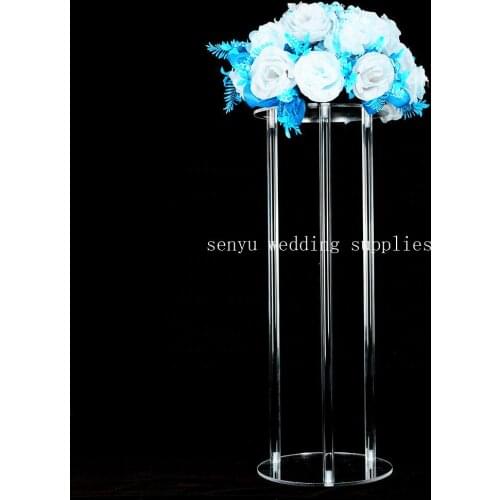 70cm/110cm)marriage transparent clear acrylic flower stand crystal wedding table centerpiece senyu0552