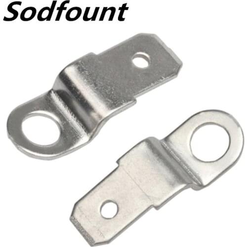 100pcs 6.3 Speaker Insert Stepped Copper Connector Aperture 4mm Thickness 0.8