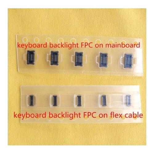 10pcs/lot For MacBook Pro Retina 13" A1502 J4915 Keyboard Backlight FPC Connector contact on mainboard / on flex cable