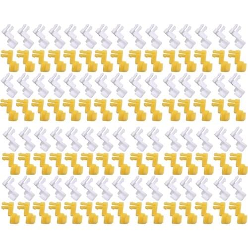 100 Pcs Car Front Door Handle Lock 5mm Rod End Clips Nylon Fit for Toyota Lexus 8.5mm Hole 69293-12060 69293-12050