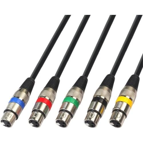 3m XLR Audio Cable Male to Female Karaoke Microphone Cable Cords for Speaker Systems Radio Station Mixer