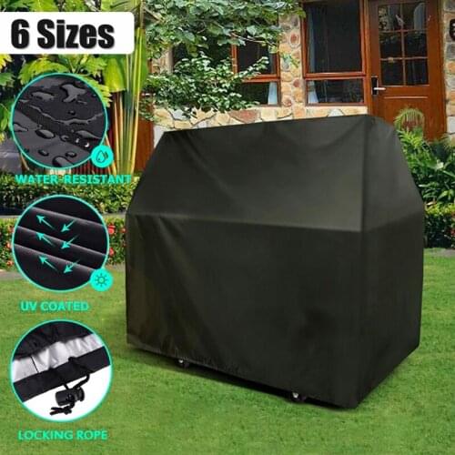 210D BBQ Cover Anti Dust Waterproof Heavy Duty Grill Cover Rain UV Protective For Barbe Barbecue Accessories Outdoor Garden