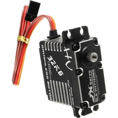 JX BLS-HV7132MG HV7132MG 32KG 180 Degrees HV High Steel Gear Digital Brushless Servo for 1/5 RC Car Truck Robot Airplane Drone