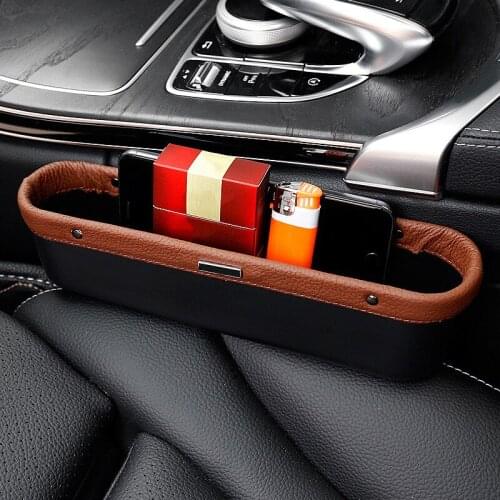 Car Styling Center Console Seat Gap Storage Box Decoration Trim For Mercedes Benz A B C E Class GLA CLA GLC Interior Accessories