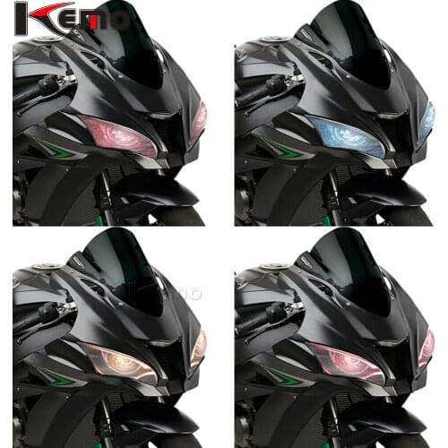 For KAWASAKI NINJA ZX-10R ZX10R ZX 10R 2016 2017 Motorcycle Accessories 3D Front Fairing Headlight Sticker Guard Sticker