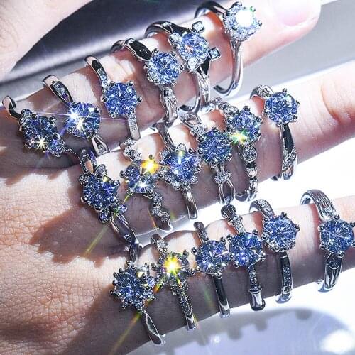 Fine Rings 17 Options Fashion Simple Design Adjustable Size Ring For Women Charm Wedding Engagement Jewelry Valentines Day Gift