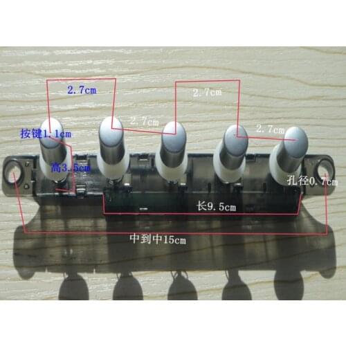 MQ275 Interlock Pushbutton Piano Type Key Board Switch for Kitchen Hood