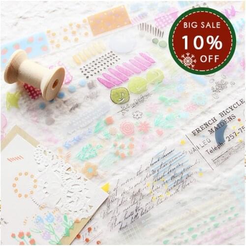 Moodtape washi tape pet transparency label words tape Scrapbooking Album diy handmade decoration sticker masking tape paper