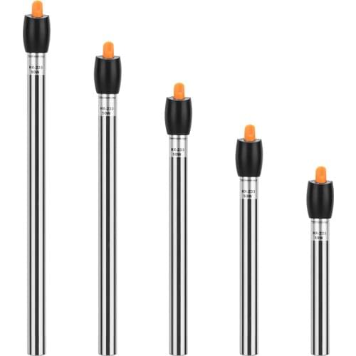 Stainless Steel Aquarium Heater Adjustable Submersible Thermostat heating rod 220-240V For Fish Tank 50W/100W/200W/300W/500W