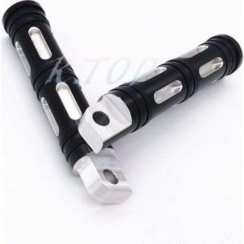 New Motorcycle Black CNC Billet Aluminum Cut Foot Rest Pedal Footpeg For Harley Sportster 883 1200 Touring Dyna & Softail