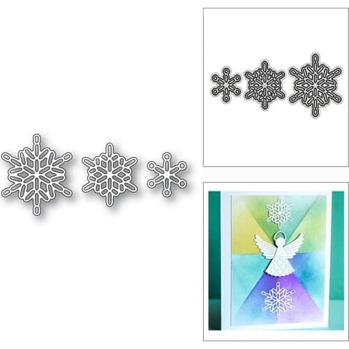 New Christmas Layered Snowflakes 2020 Metal Cutting Dies for DIY Scrapbooking and Card Making Decor Embossing Craft No Stamps