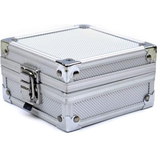 Sturdy Lightweight Tattoo Storage Case Organizer Box for Tattoo Cosmetics Silver