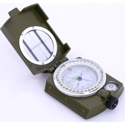 Professional Compass Military Army Geology Compass Sighting Luminous Compass with Moonlight for Outdoor Hiking Camping
