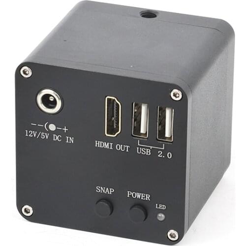 12MP 4MP 4K FHD 1080P 60FPS Industrial Microscope Camera C Mount HDMI Digital Video Camera USB Storage UI Measurement Scale