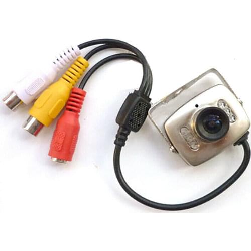 Mini Wired Audio Security Surveillance CCTV Camera 420TVL Color Night Vision Infrared Video indoor 3.6mm Lens NTSC PAL