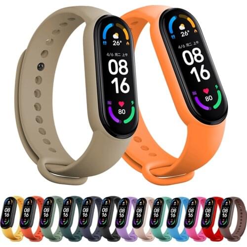 Bracelet for Mi band 6 Strap Sport Silicone Miband4 miband 5 Wrist correa Replacement Wristband for xiaomi Mi band 4 3 5 strap