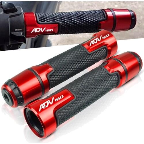For Honda ADV150 ADV 150 2019 2020 7/8'' 22mm Motorcycle Accessories CNC Rubber Gel Handle Bar Grip Hand Grips handlebar grip