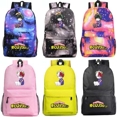 Fashion Cartoon Anime My Hero Academia Deku Boy Girl Book School bag Women Bagpack Teenagers Schoolbags Men Student Backpack