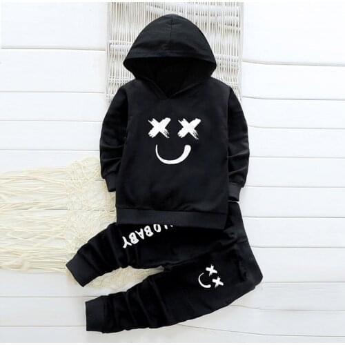 Menoea Kids Toddler Tracksuits Autumn Boy Clothes Spring Children Letter T-Shirts Hooded Camouflage Jacket Pants 2PCS/Set Outfit