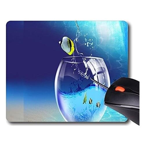 Generic Mouse Pad Gaming Mouse Mat Pads PROFESSIONAL EDGE STITCHING Personality DesingsFish Picture £¨300mm*250mm*3mm