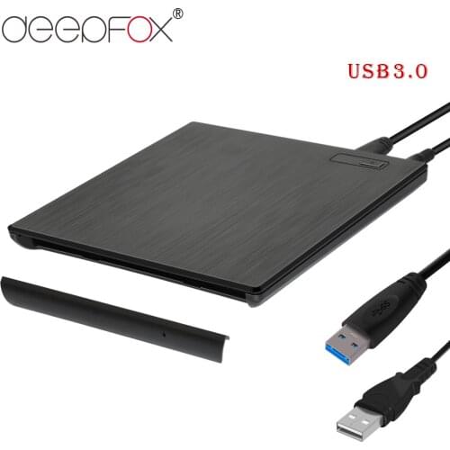 Deepfox USB 3.0 External CD/DVD ROM Player Optical Drive DVD RW Burner Reader Writer Recorder For Laptops PC Notebook