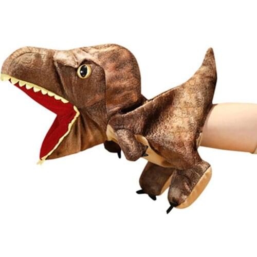 Funny story-telling props Dragon glove props cartoon cute dinosaur plush toys Overlord dragon doll gift puppets