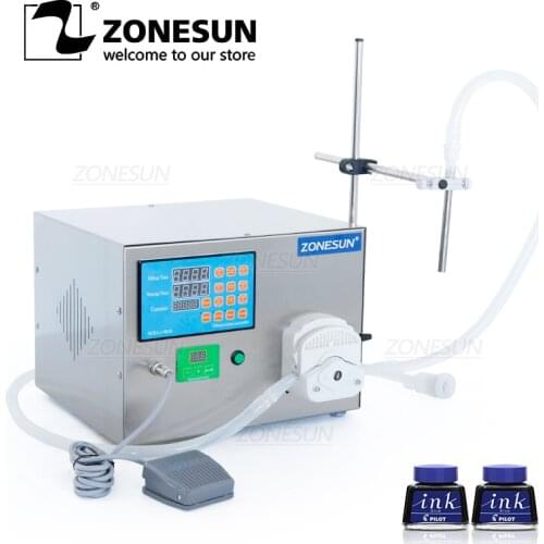 ZONESUN ZS-GEL80 Semi Automatic Peristaltic Pump Detergent Eye Dropper Juice Thick Bottle Liquid Filling Machinery
