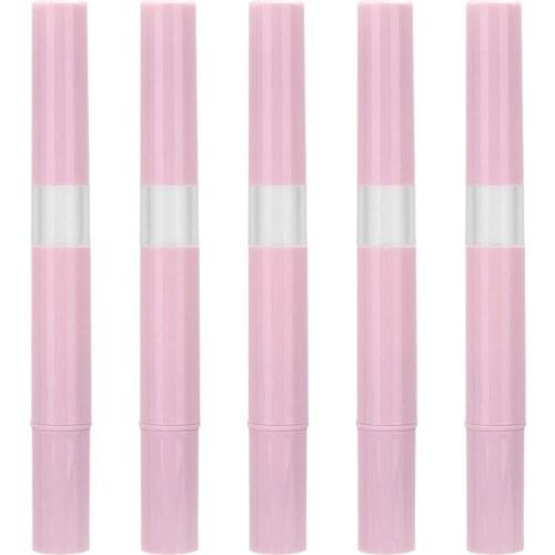 30PCS 3ml Pink Empty Nail Oil Twist Pen Cosmetic Container Lip Gloss Tubes Brush Applicators Eyelash Growth Liquid Tube