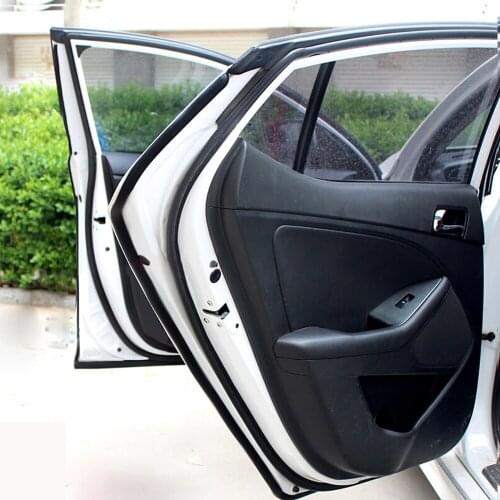 4 Meters P Type Car Door Seal Strip Noise Insulation Anti-Dust Soundproofing Car Rubber Seal Universal Car Accessories Interior