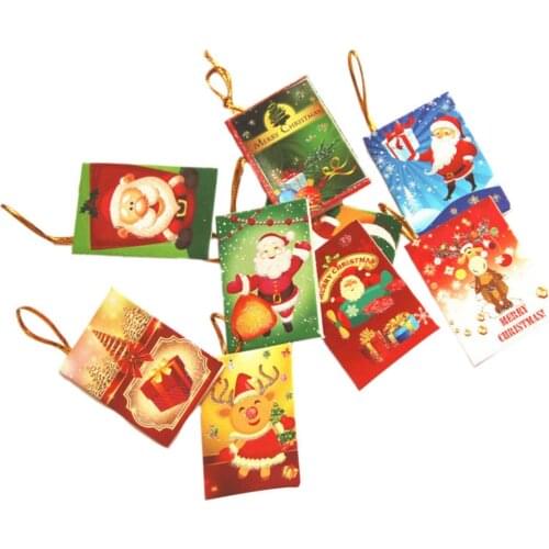 50Pcs Blessing Cards Greeting Cards Christmas Cards for Tree Christmas Festival
