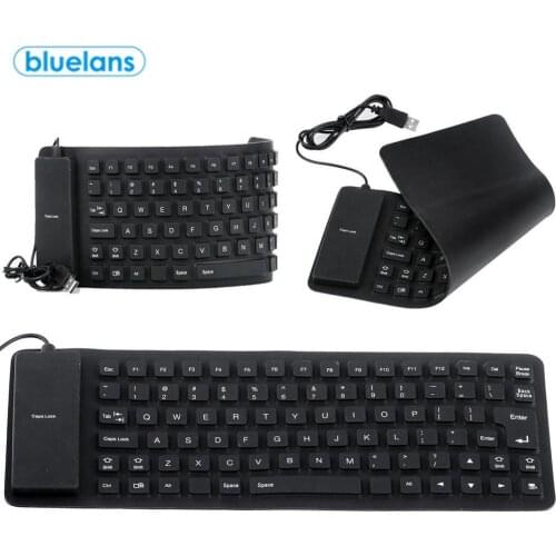 85-key USB Wired Waterproof Folding Silicone Keyboard Fully Sealed Design Non-Toxic And Tasteless For Notebook PC