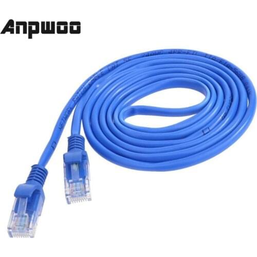 ANPWOO CAT5 RJ45 Ethernet Cables 8Pin Connector Ethernet Internet Cable Network Cable Cord Wire Line Blue 1m/1.5m/2m/3m/5m/10m