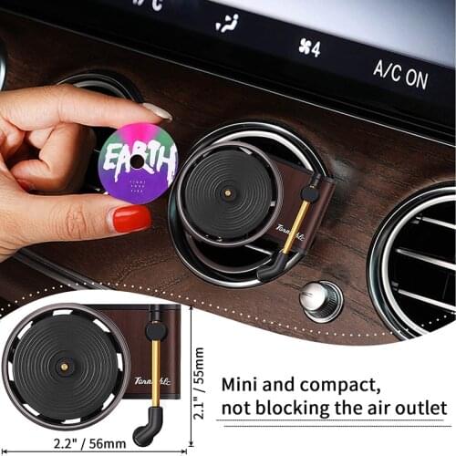 Car Air Freshener Record Player Car Fragrance Clip Vinyl Spin Phonograph Air Vent Outlet Aromatherapy Clip With Pads Diffuser