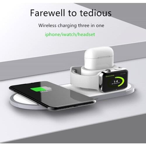 3 in 1 base wireless charger Apple mobile phone watch headset fast without hurting the machine