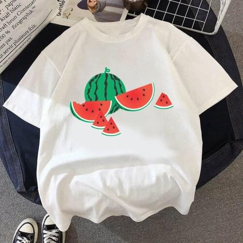 Oversized T Shirt Women 90S Girls Watermelon Print Summer Kawaii Tee Shirt Short Sleeve Casual Korean Fashion Top Tee Female