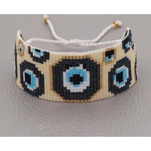 Go2boho Evil Eye Bracelet luxury Jewelry Gift Miyuki Handmade Wrap Bracelets Beaded Pulseras Fashion Turkish eye Jewellery