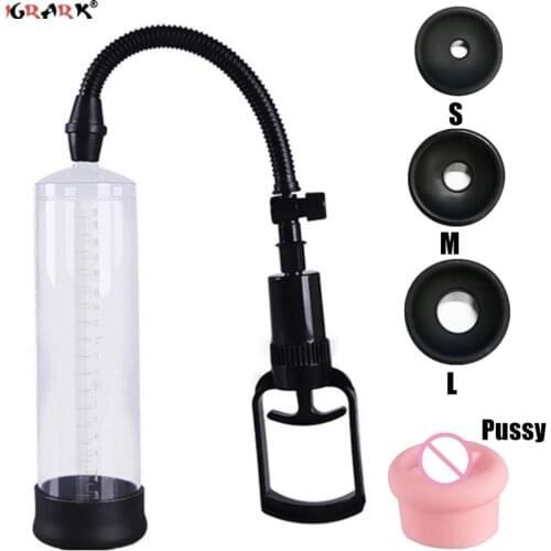 Vacuum Penis Pump Extender Sex Toys for Men 18+ Adults Supplies Masturbator Male Cock Enlargement Massager Pussy Vagina Sextoy