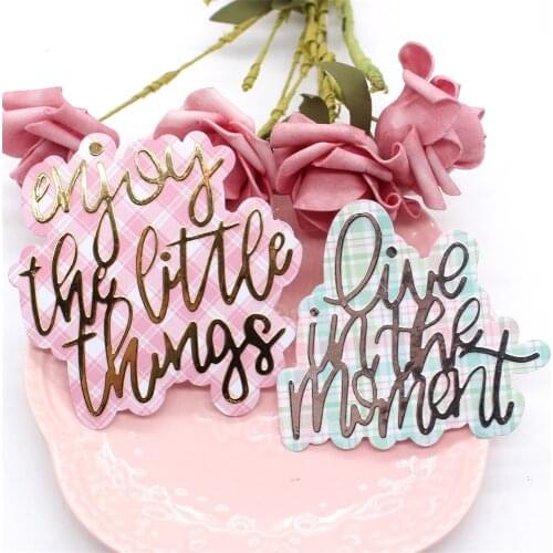 YPP CRAFT Shadow Words Metal Cutting Dies Stencils for DIY Scrapbooking Decorative Embossing DIY Paper Cards