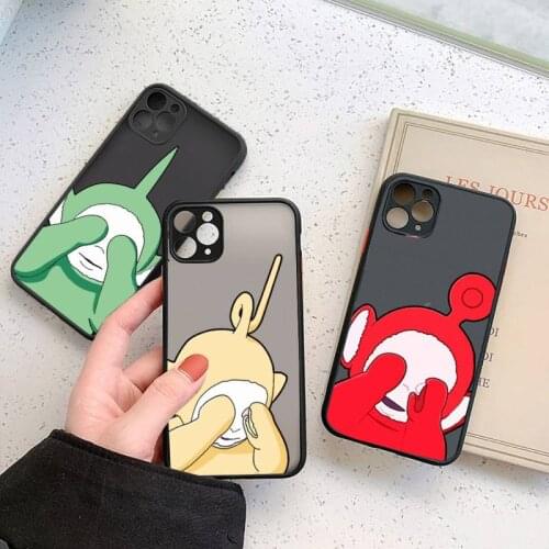 Teletubbies doll cute cartoon luxury shell Phone Cases matte transparent For iphone 7 8 11 12 plus mini x xs xr pro max cover