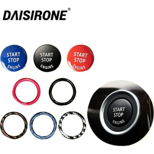 Auto Engine Start Stop Circle Ring Covers Stickers Car Styling Accessories For BMW 1 3 5 Series X5 E90 E92 E93 E60 E70 Z4 E87