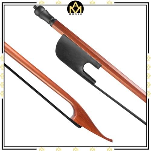 Baroque Style 4/4 Violin Bow Brazilwood Stick Ebony Frog& Fittings Black Horsehair For Student Beginner Use