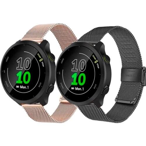 Band for Samsung Galaxy Watch active 2 40mm/Garmin Vivoactive 4 4S 3 /Forerunner 158 245 Venu 2 2s milanese loop Strap Bracelet
