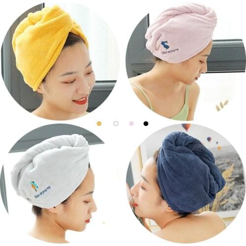 Dry Hair Cap Shampoo Towel Hat Flannel Super Soft Towel Hat Animal Design Girl Long Hair Absorbent Towel Quick Dry Towel Cap